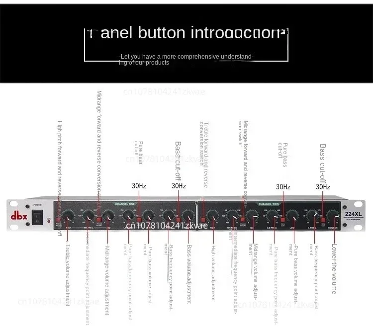 224XL professional stereo electronic frequency divider,