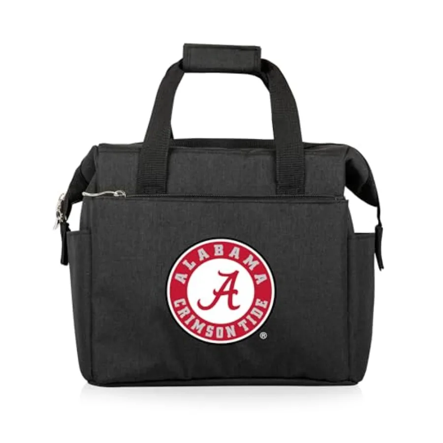 

Picnic TIME NCAA Alabama Crimson Tide On The Go Lunch Bag Cooler Soft Cooler Lunch Box Insulated Lunch Bag Black