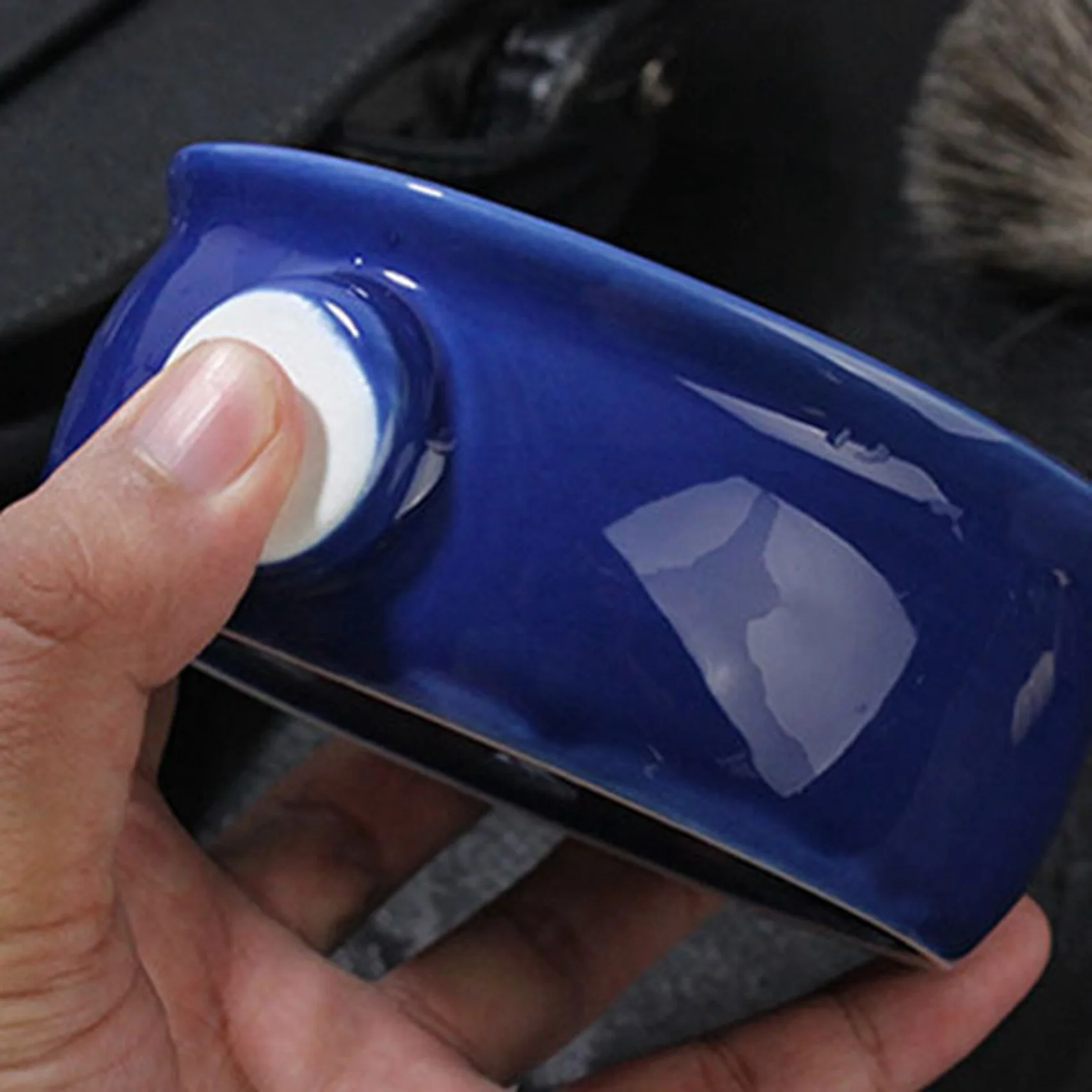 TAIGH-2X Men's Shaving Mug Bowl Cup Thread Bottom Wide Mouth For Shave Brush And Shaving Soap Royal Blue & Dark Blue