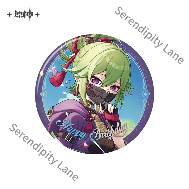 Genshin Impact Character Emblem Ambitus Cosplay Gift Goods Game Anime Colleagues Colorful Tinplate Badge Barbara Kaveh Tartaglia