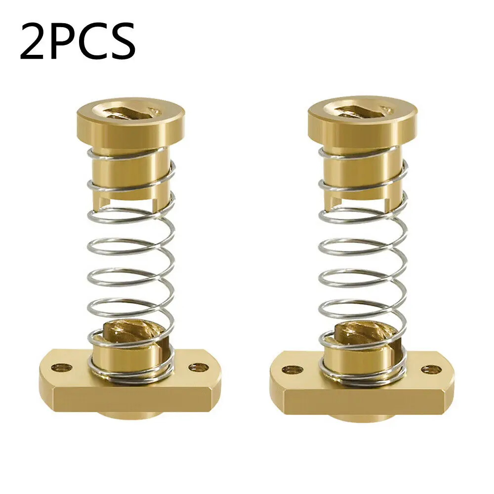 

Z axis T8 Anti Backlash Spring Loaded Nut Elimination Gap Brass Nuts for Upgrade Ender 3 3s Pro V2 CR-10 Tornado 3D Printer 8mm