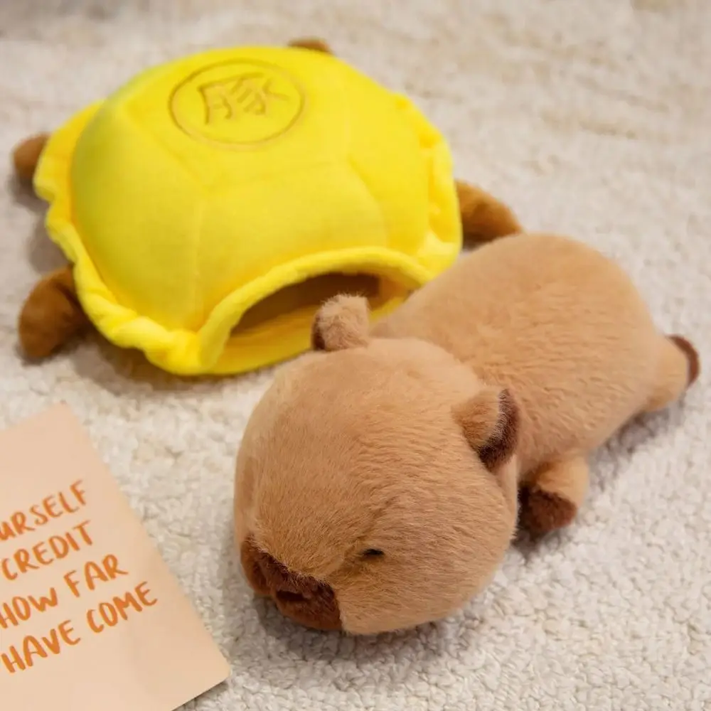 Fluffy Capybara เต่าหมอน Plush Soft Collection Capybara ตุ๊กตาของเล่นการ์ตูนน่ารักเต่าสัตว์ตุ๊กตาเด็กของขวัญ