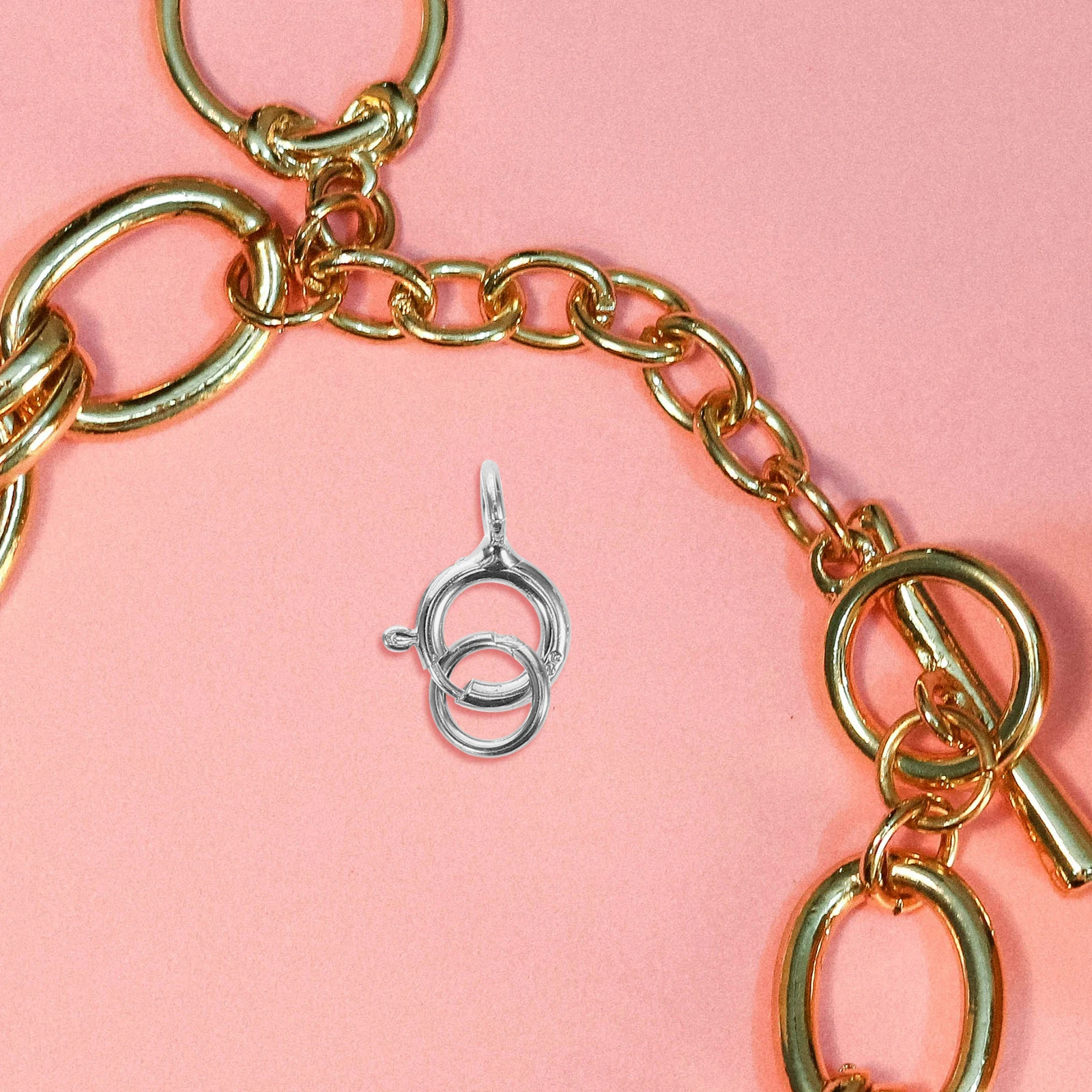 

5 Pcs Necklace Buckle Diy Accessories Spring Connector Charms for Necklaces Clasp Bracelet End Connectors Bracelets Metal