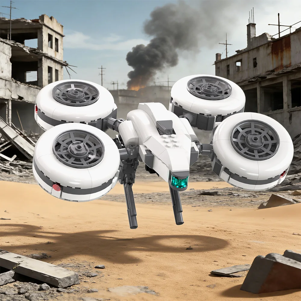 

Конструктор MOC ARC Raiders Wasp: Модель летающего разведывательного дрона с тяговыми двигателями, научно-фантастическая игрушка, подарок для взрослых фанатов