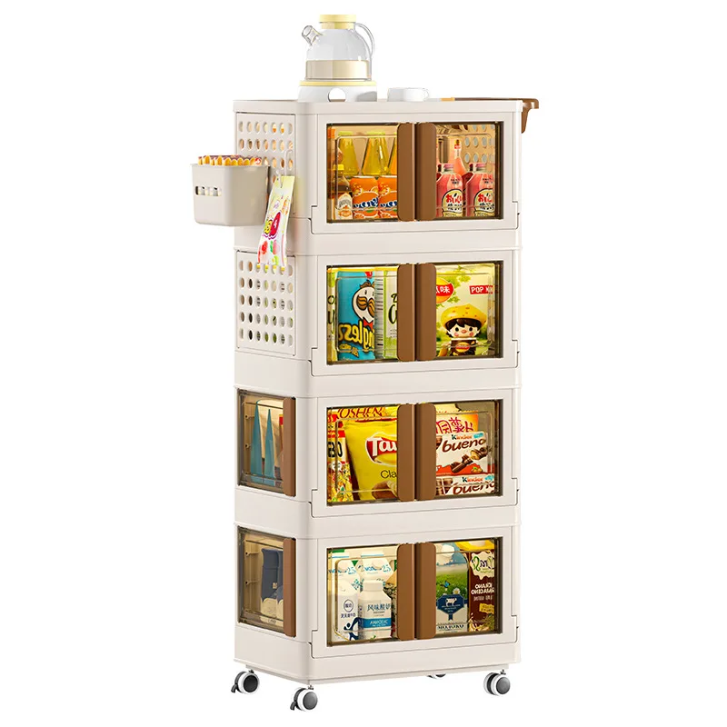 

Simple living room snacks mobile storage rack home kitchen multi-layer storage rack bedroom baby rack trolley