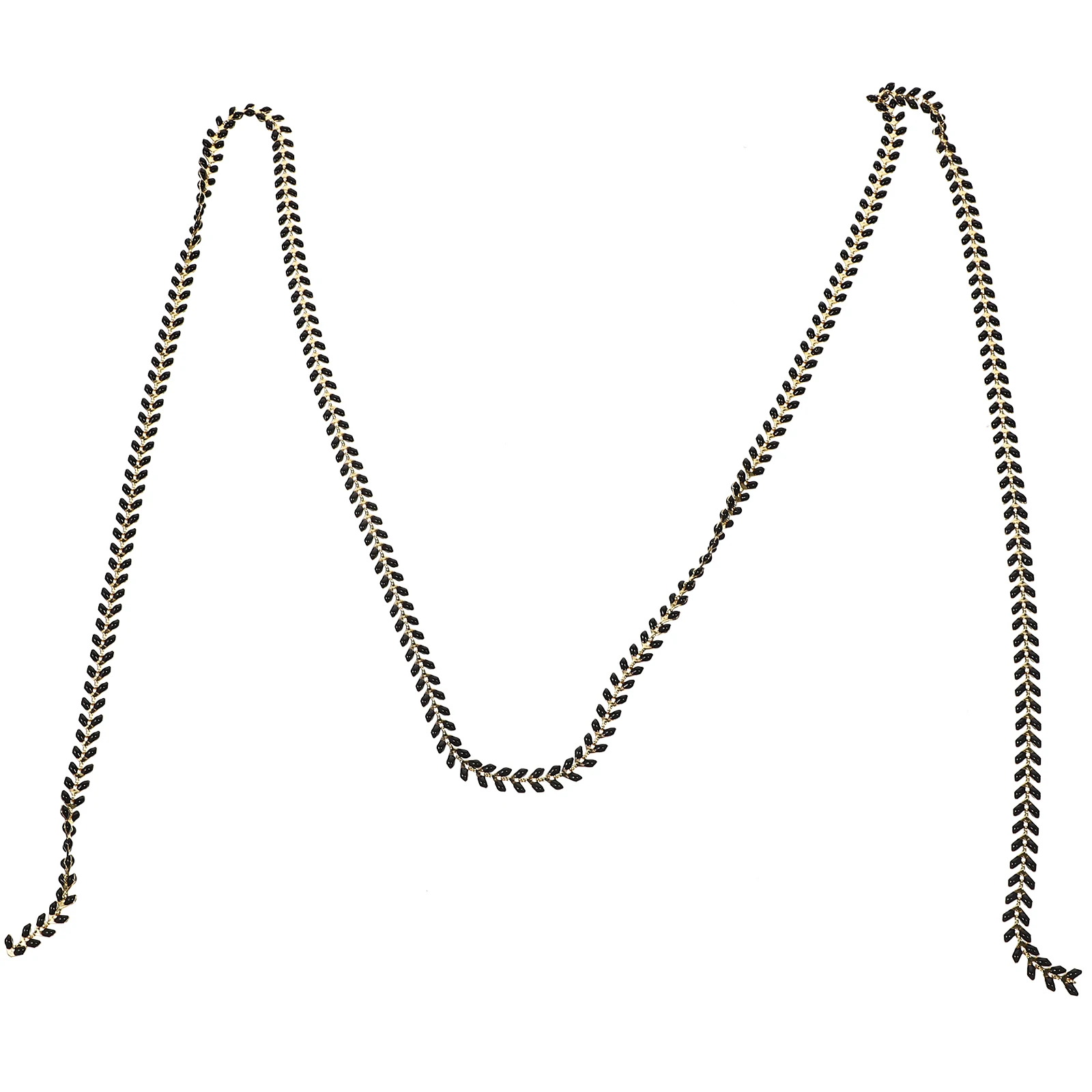 

Leaf Shape Copper Chain for DIY Jewelry Making Lightweight Portable Craft Material Bracelet Necklace Accessories Decor