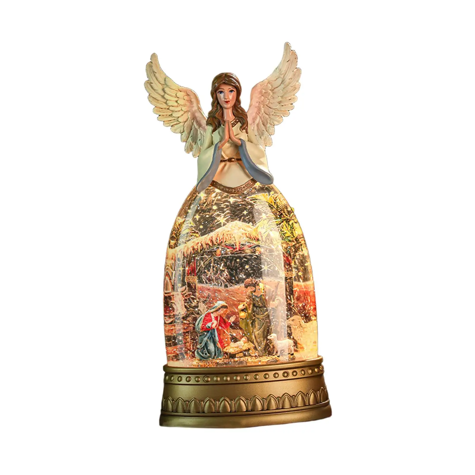 Christmas Nativity Snow Globe Christmas Decoration Night Light