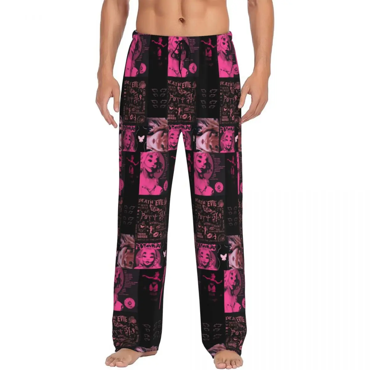 Custom Singer Melanies Martinezs Pajama Pants Sleepwear Men Elastic Waistband Sleep Lounge Bottoms with Pockets