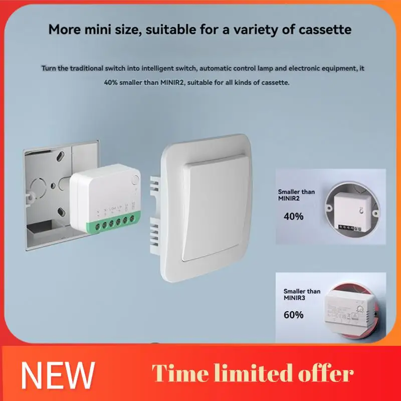 

A42T-Matter Wifi Smart Switch Detach Relay Scene Breaker Ewelink Voice Control Works With Alexa Google Home Homekit