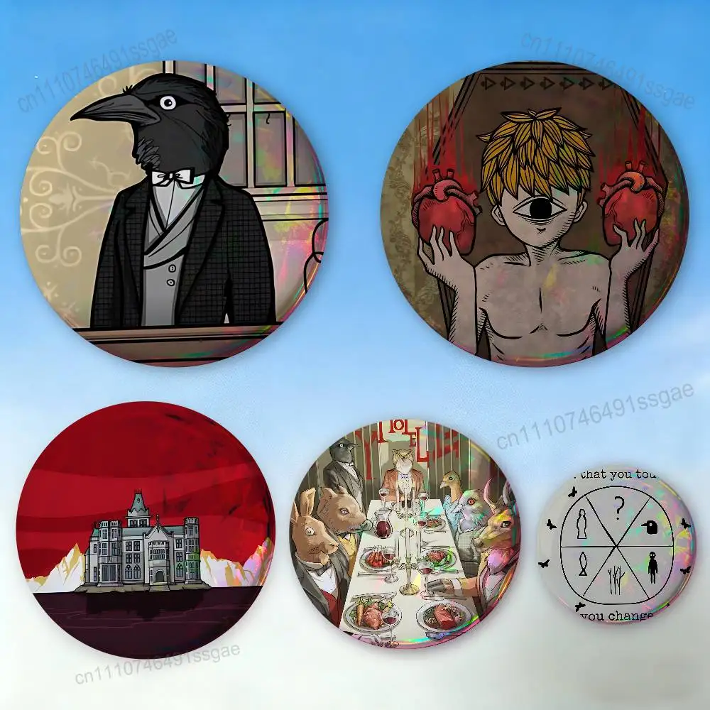 

Game R-Rusty Lake Badges Personalized Handmade Round Brooches Pins Accessory 25mm 75mm 44mm 58mm 32mm