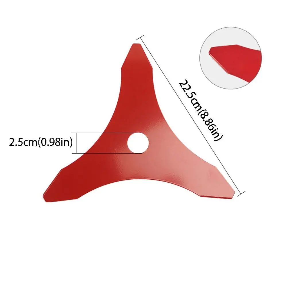 3 Tooth Design Brush Cutter Cutting Plate Manganese Steel Trimmer Cutter Straight Shaft Lawn Mower Cutter Brush Cutting