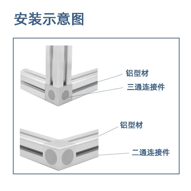 4PCS Aluminum Cube Corner Connector  2020 3030 4040 4545 Aluminum Cube Corner Connector Fastener Match Use Aluminum Profile - Image 5