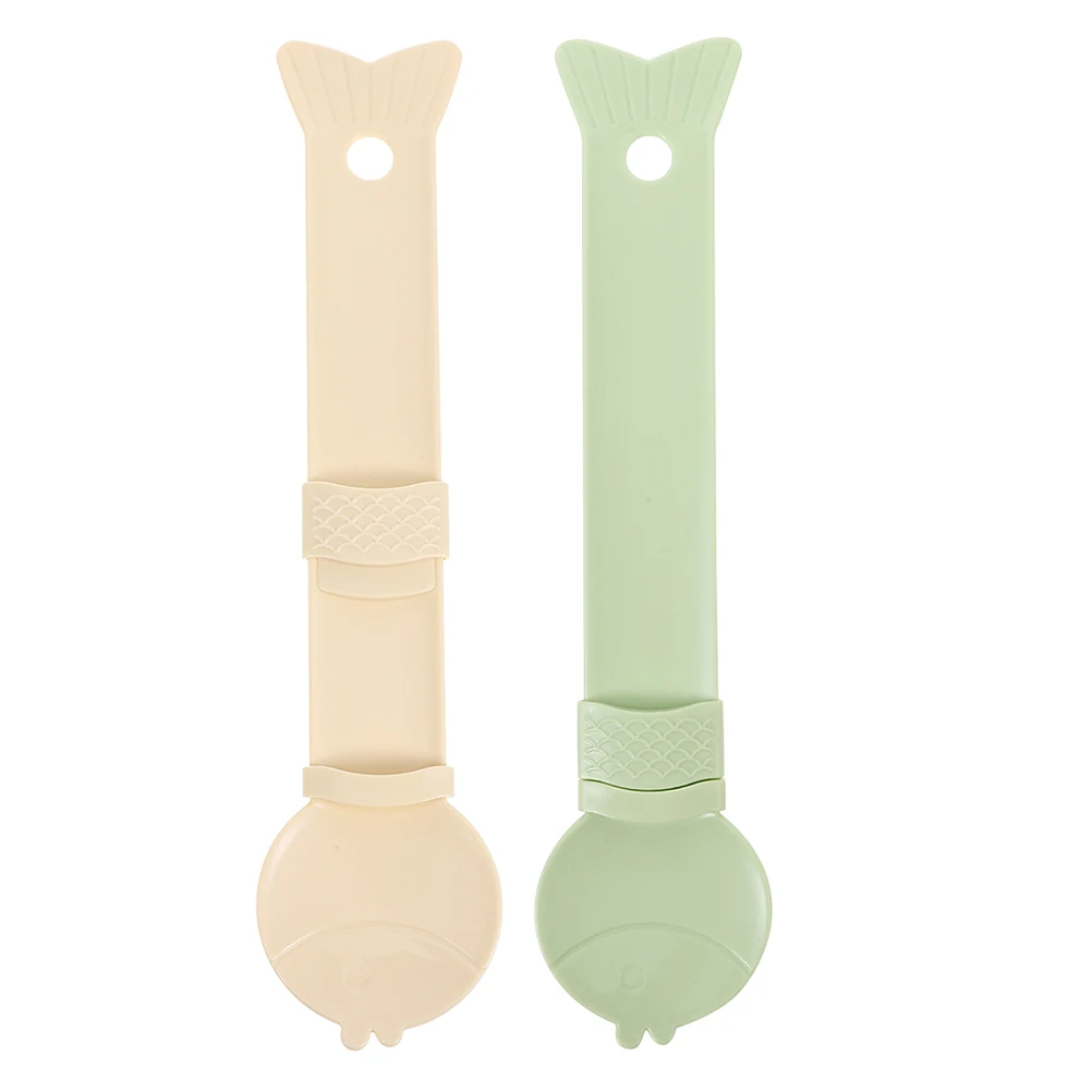 

2 Pcs Cat and Dog Canned Spoon Spoons for Wet Treats Utensils Abs Scoop