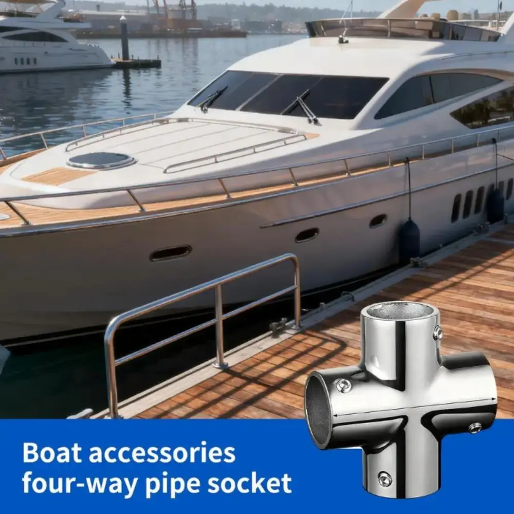 

Соединитель для поручней из нержавеющей стали 316, 22 мм, для труб 7/8 дюйма, усиленный, для лодок, морская фурнитура