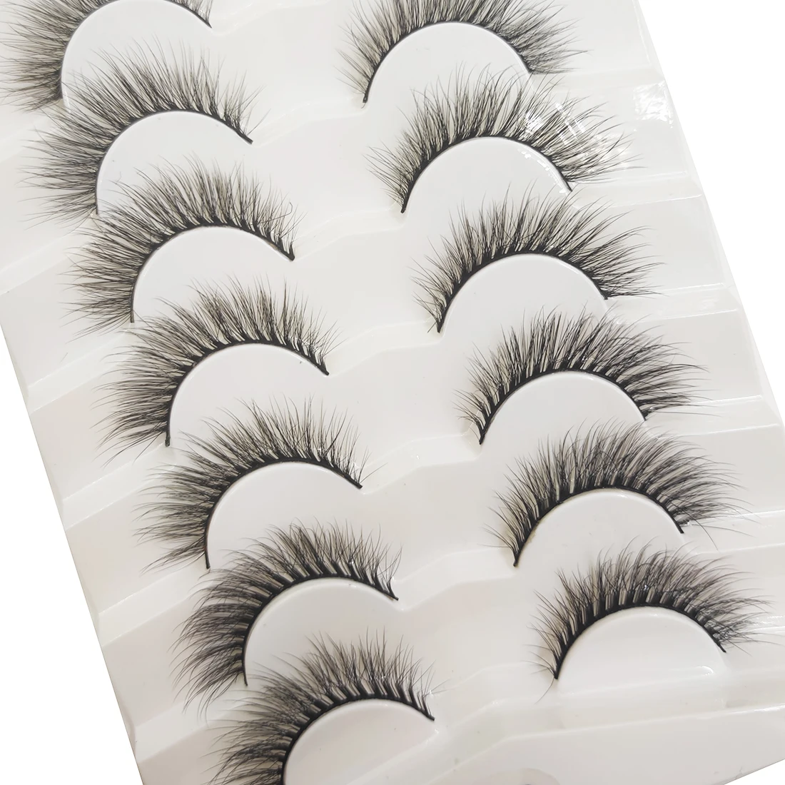 5/7 Pairs Natural Cat Eye Lashes Faux Mink Eyelashes Fake Lashes Soft Faux Eyelash Makeup maquillaje maquiagem