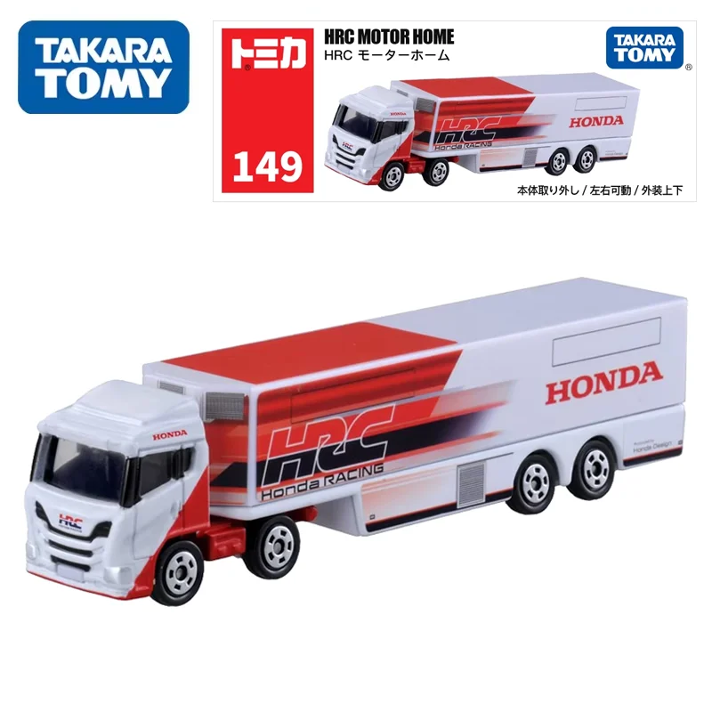 TAKARA TOMY Tomica NO.149 HRC MOTOR HOME Alloy Cars Toys Motor Vehicle Diecast Metal Model Gift for Children