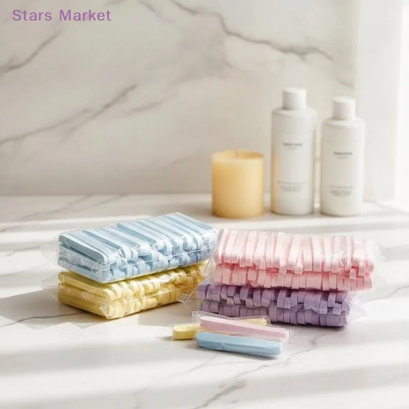 12/50Pcs Face Cleansing Cotton Pad Cleansing Beauty Strip Compressed Face Wash Wash Face Sponge Clean Face Powder Puff