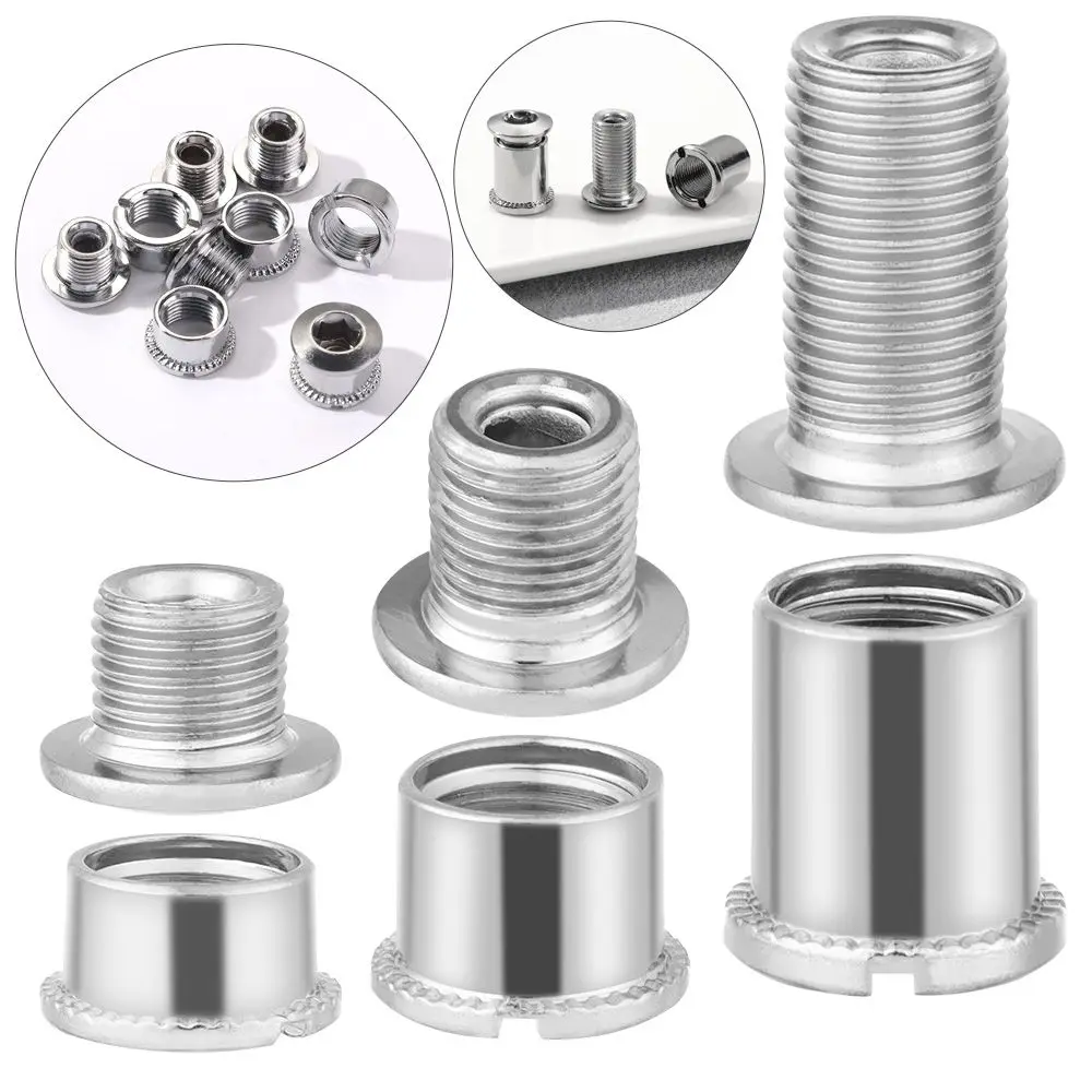 5 Pair DIY Fixed Bike Tool For Chainwheel Bicycle Track Bike Chainring Bolts Brake Crankset Bolt