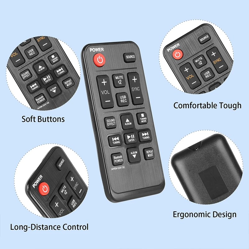 AH59-02615E AH5902615E Remote Control For Samsung Soundbar TW-J5500 TW-H5500 TW-J5500/ZX TW-J5500/ZA TW-J5500/ZC TW-H5500/ZN