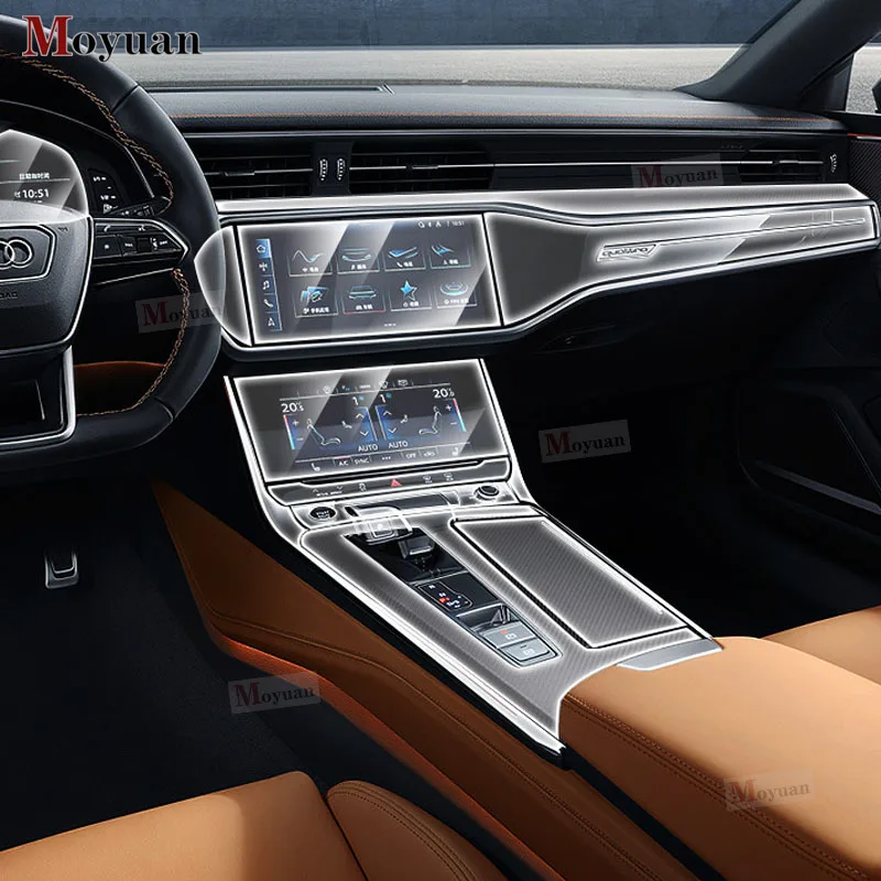 

Для Audi A4 A4L A5 2020-2024 панель коробки передач навигационный экран автомобильный интерьер защитная пленка из ТПУ наклейка против царапин