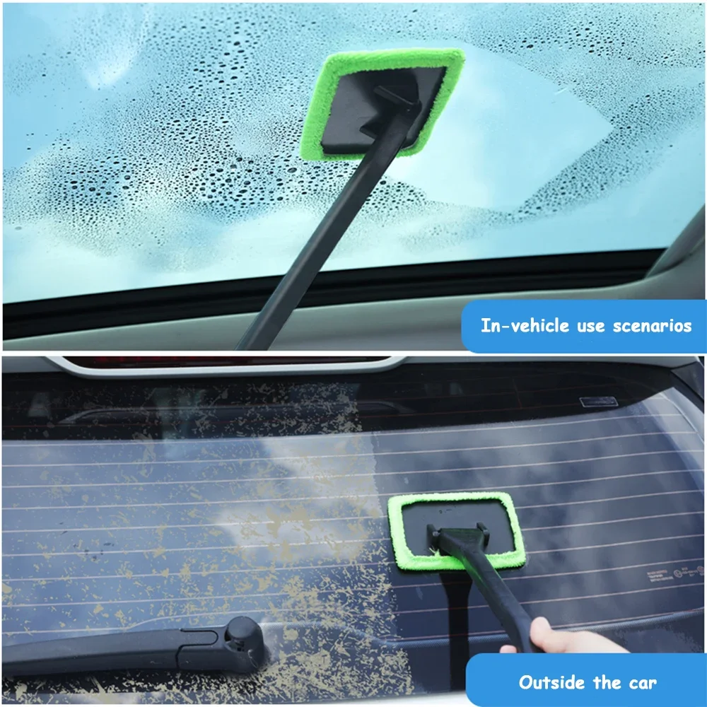 Car Windshield Wiper Defogging Cleaning Brush Car Front Window Wiper Tool Cleaning Artifacts car cleaning tools car detailing image 2