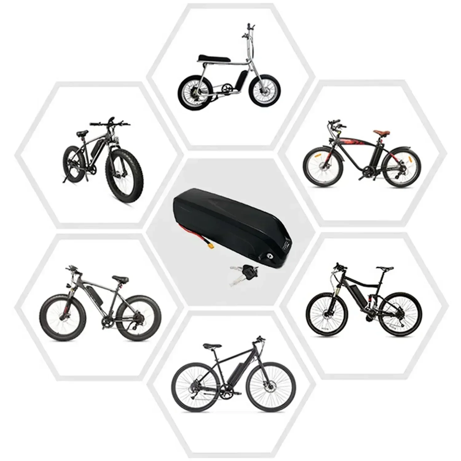 하이롱 배터리 36V 48V 52V 18650 리튬 배터리 팩 산악 자전거용 500W 모터 하이롱 48V 하이롱 36V 하이롱 52V