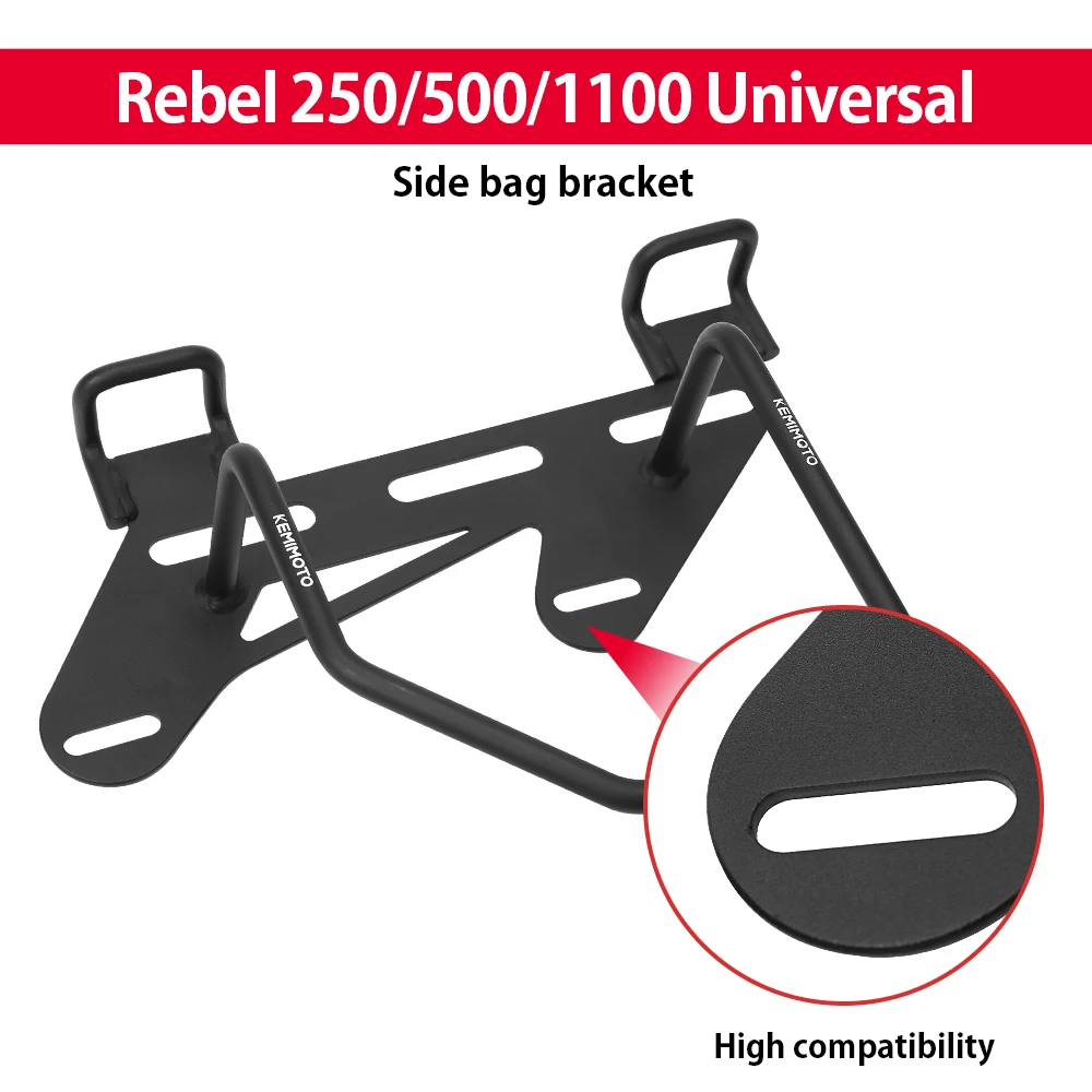 Motorcycle Saddlebag Support Brackets for For Rebel 250 300 500 1100 For Honda Rebel 500 CMX1100 Side Bag Saddle Box Bags Rack