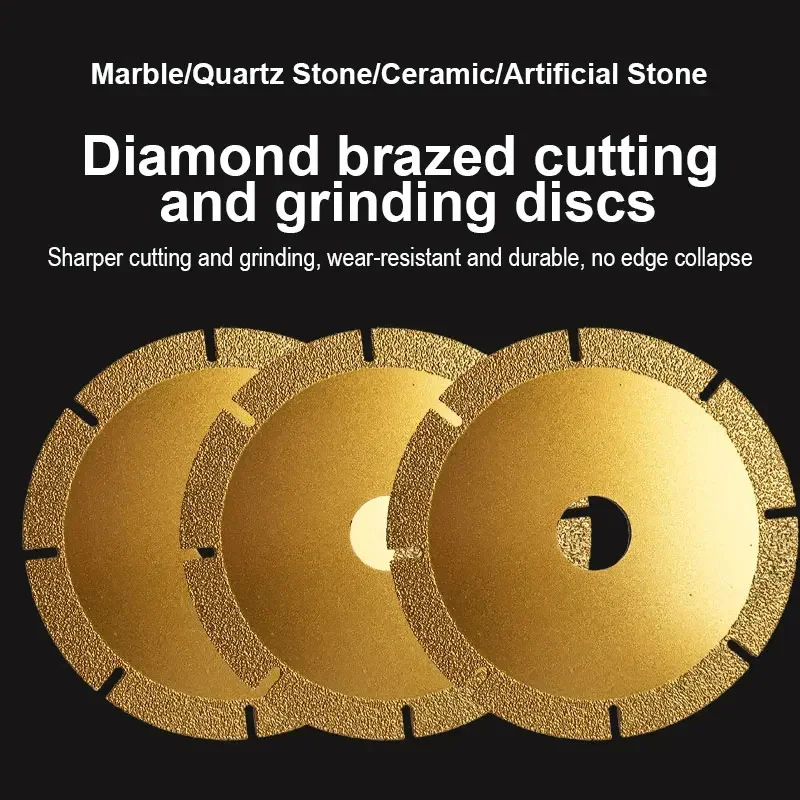 

110/115*22.23MM Brazed Diamond Saw Blade For Steel Metal Stone Ceramic Tile Marble Grinding Blade Cutting Disc