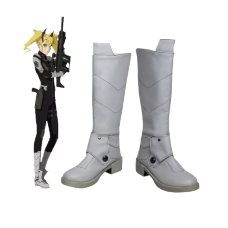 

Kaiju No.8 Kikoru Shinomiya Ashiro Mina Cosplay Shoes Handmade Faux Leather Boots Carnival Party Halloween Boots