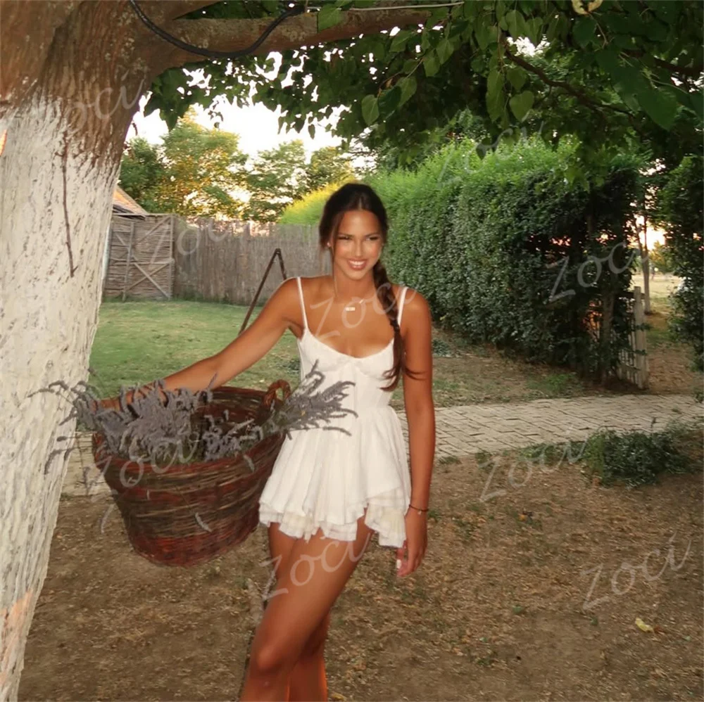 Zoci Sweetheart A Line Mini abiti da ballo personalizzati SatinTulle Bones Girl Dance Wear Abiti da cerimonia speciali per feste