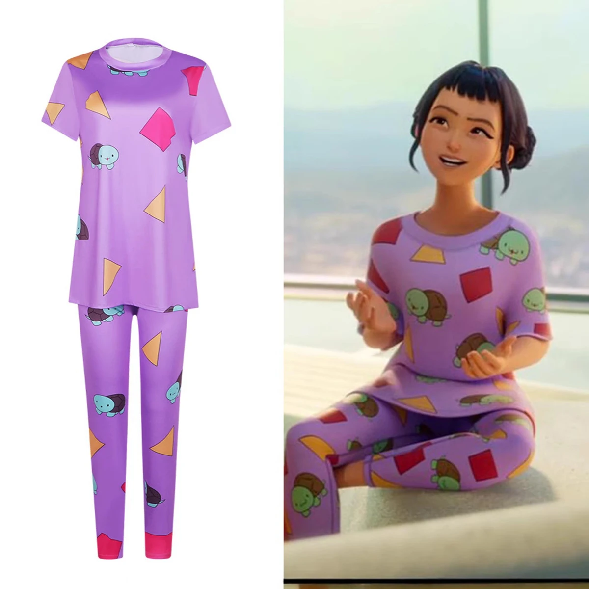 

2025 Demon Hunters Mira Rumi Zoey Pajamas Sleepwear Cosplay KPop Costume Pyjama Party Outfits Halloween for Roleplay Women Girls