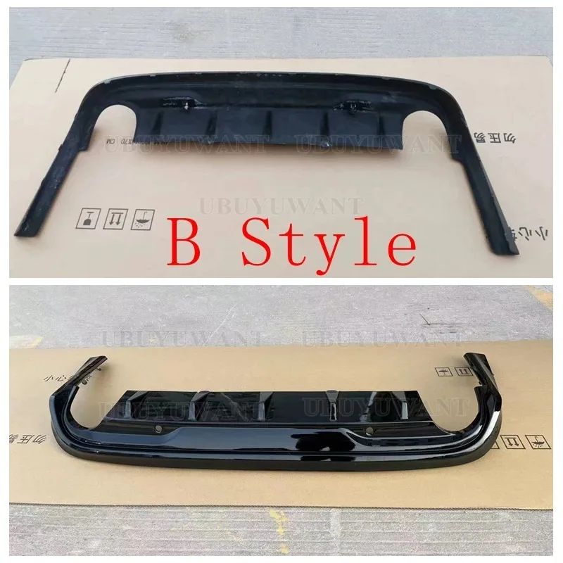 ABS Gloss Black Car Rear Bumper Diffuser Splitters Tuning Body Kits With Exhaust Tips For VOLVO S60 V60 2014-2016 view 5