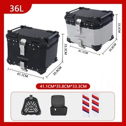 36L Universal Motorcycle Aluminum Rear Trunk Luggage Case Quick Release  Tail Box Storage Box Accesorios Para Moto 탑박스