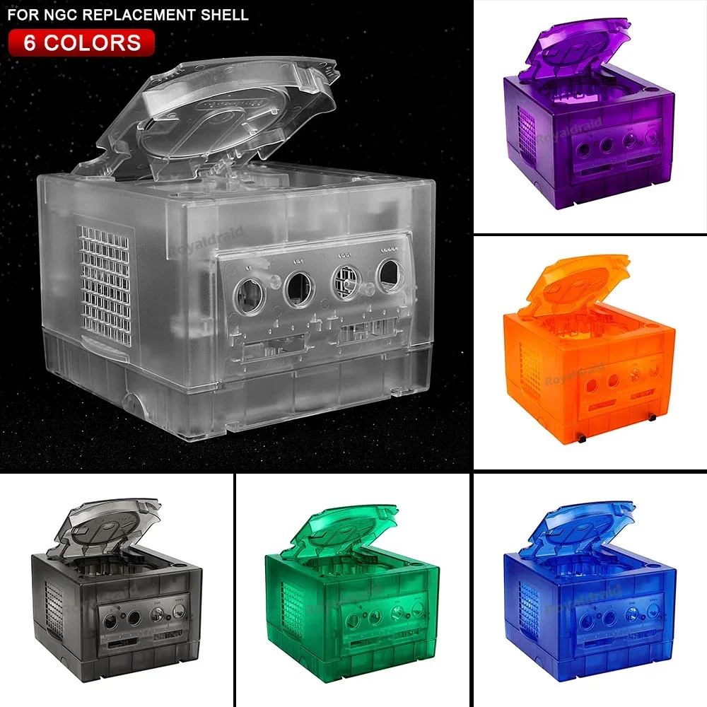 6 COLORS Replacement Transparent Case For Nintend Gamecube Housing Shell Box For NGC Retro Video Game Console DOL-101/DOL-001