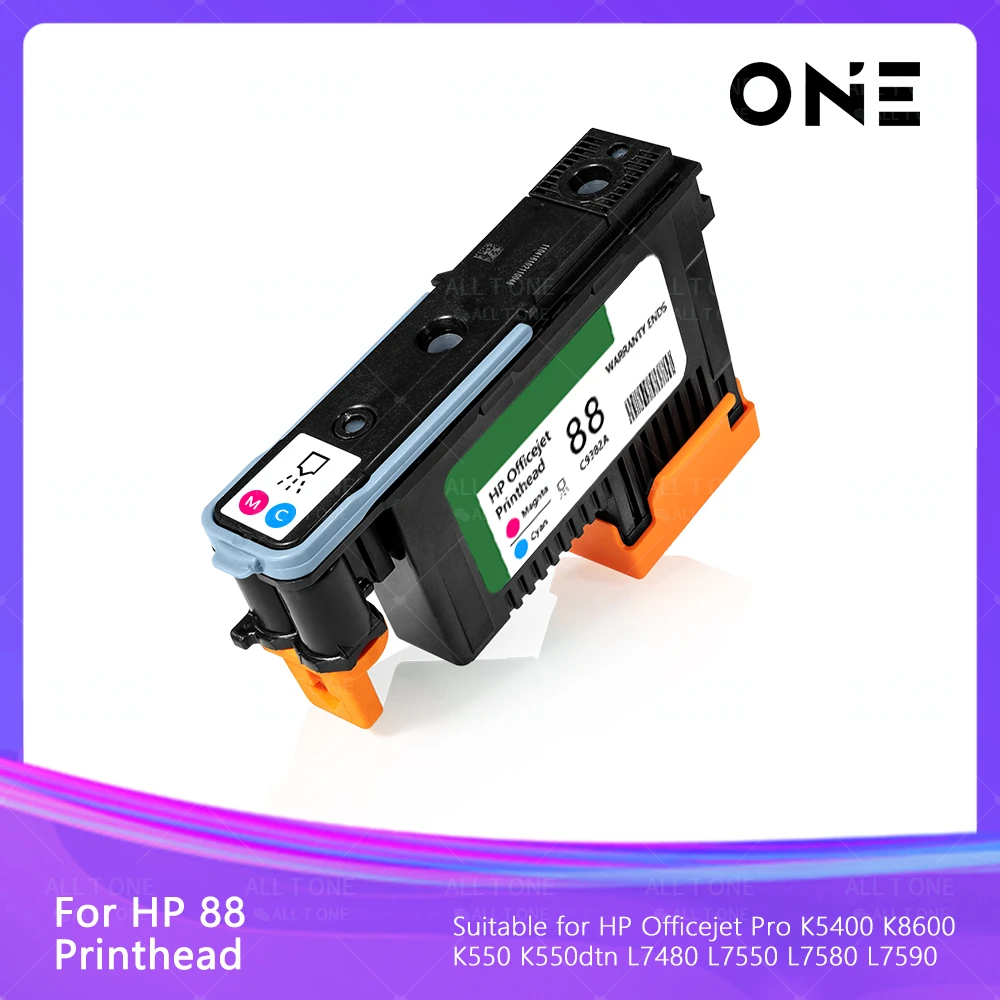 

For HP 88 Printhead HP88 Print Head C9381A C9382A For HP Officejet Pro K5400 K550 K8600 L7480 L7550 L7580 L7590 L7650 L7580