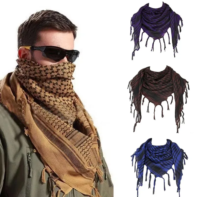 

1/2 шт. ультратонкие шарфы для активного отдыха, арабский пустынный шарф-платок с кисточками для мужчин и женщин, бандана-маска