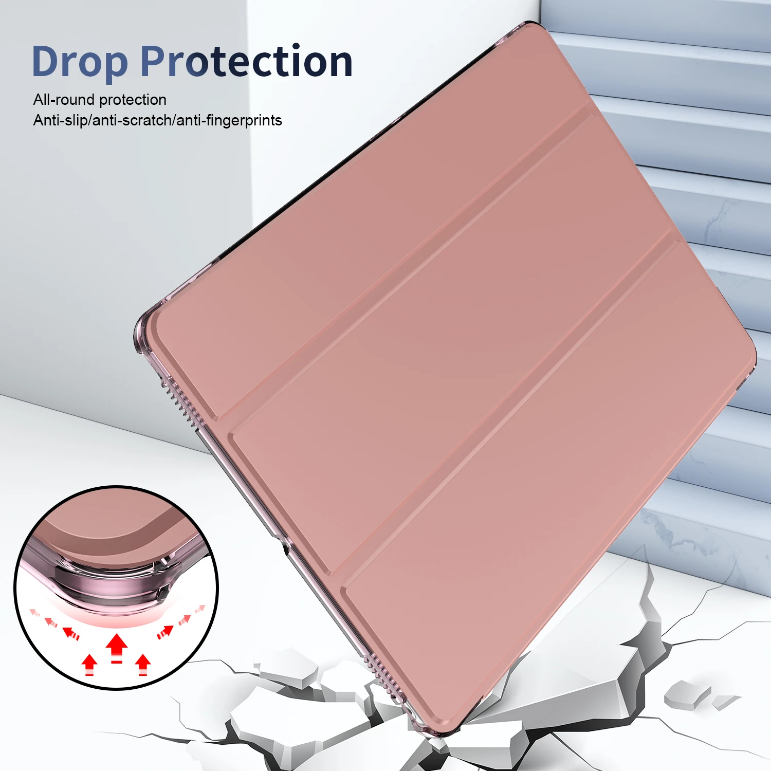 For iPad 10.2 Inch Case iPad 9th Generation 2021/ iPad 8th Gen 2020/ iPad 7th /Pro10.5“ /Air 3 Case, Slim Hard Back Smart Cover