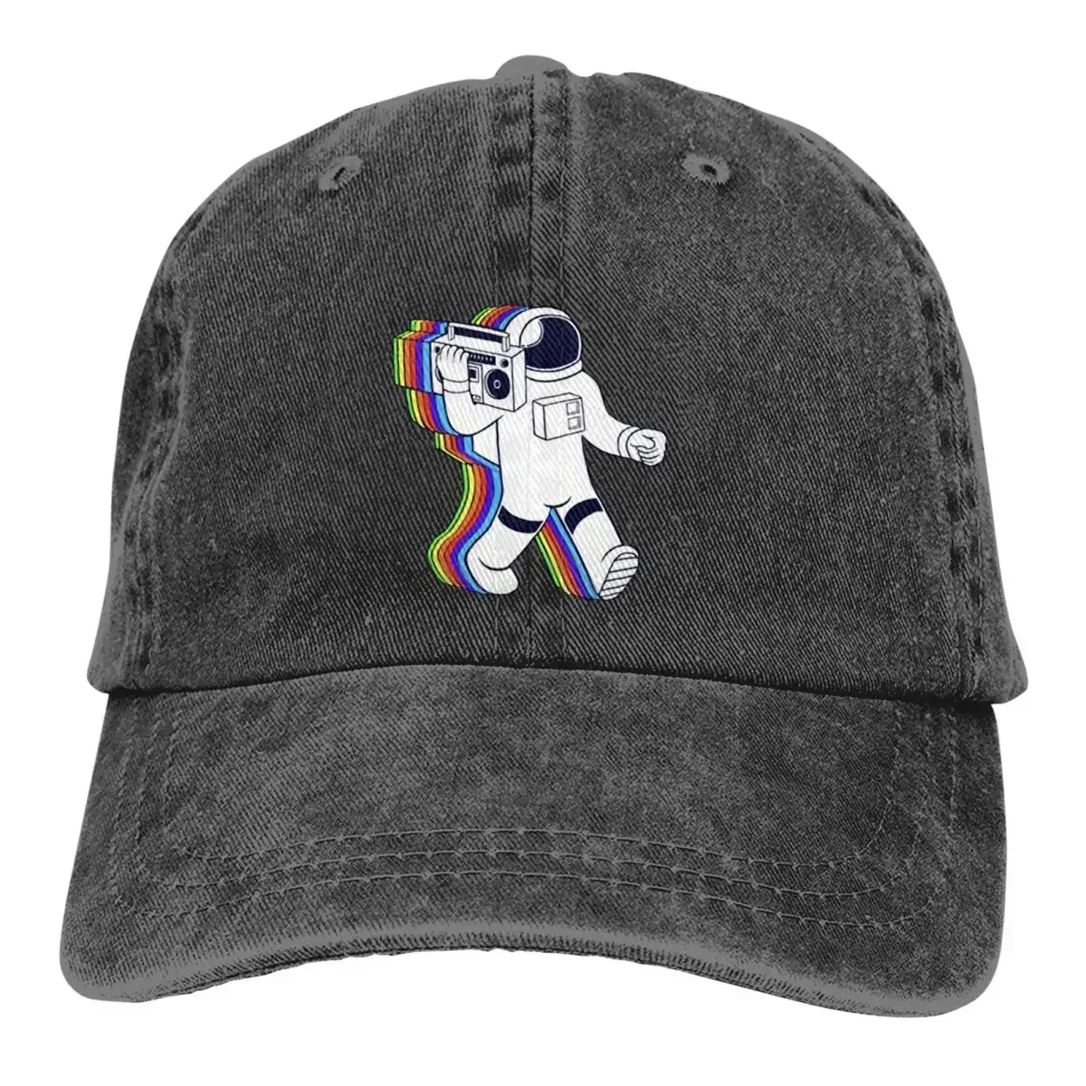 Rainbow Astronaut Baseball Cap Men Hats Women Visor Protection Outdoor All Seasons Travel Adjustable Snapback Caps