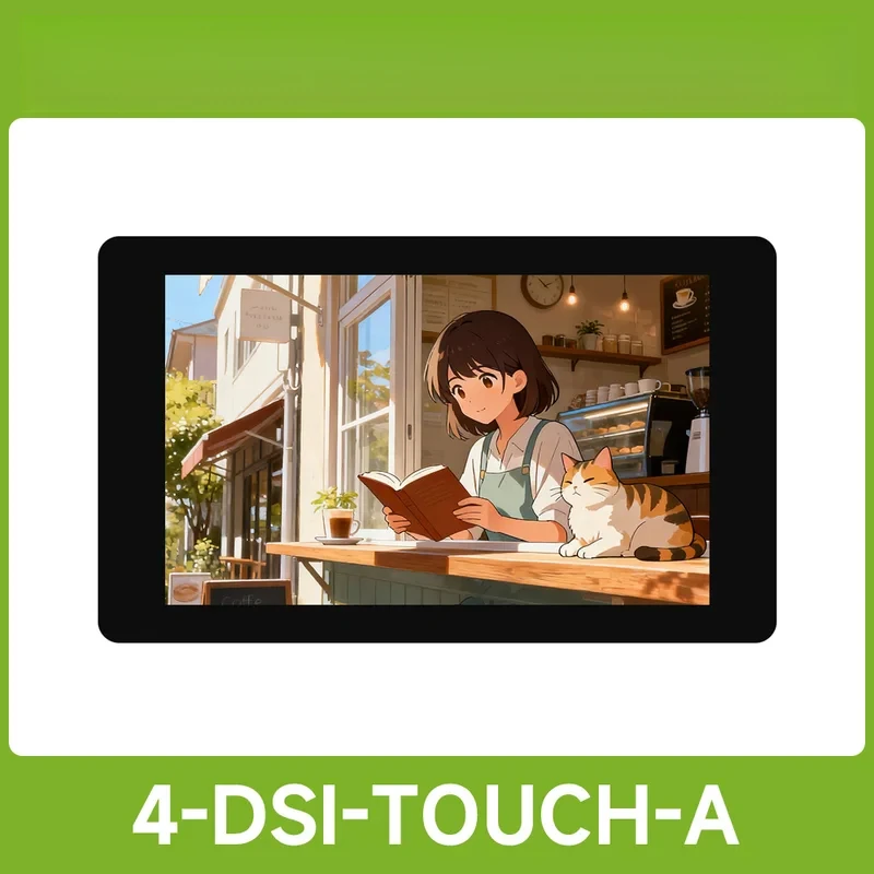 4/4.3inch DSI Capacitive Touch Display, 480×800 Resolution, IPS Display Panel, 5-Point, Optical Bonding Toughened Gla