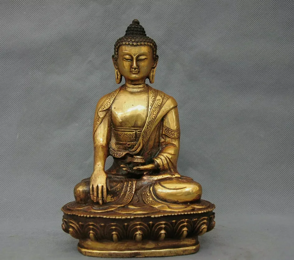 Antique bronze copper Buddha statues tibet buddhism sakyamuni Amitabha