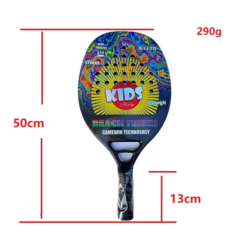 CWIN Lightweight Beach Tennis Racquet EVA Foam Core Soft Touch Enhanced Control Durable Stylish Design for Female Kids Sports view 5