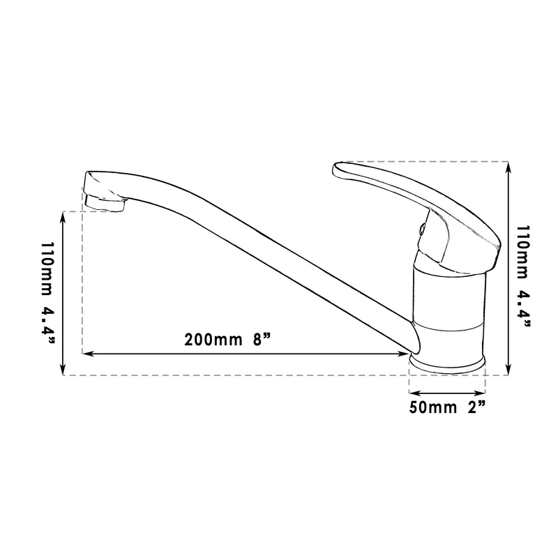 KEMAIDI White Brass Bathroom Sink Faucet Single Handle Basin Faucet with 360° Rotating Spout Bathroom Hot Cold Mixer Tap