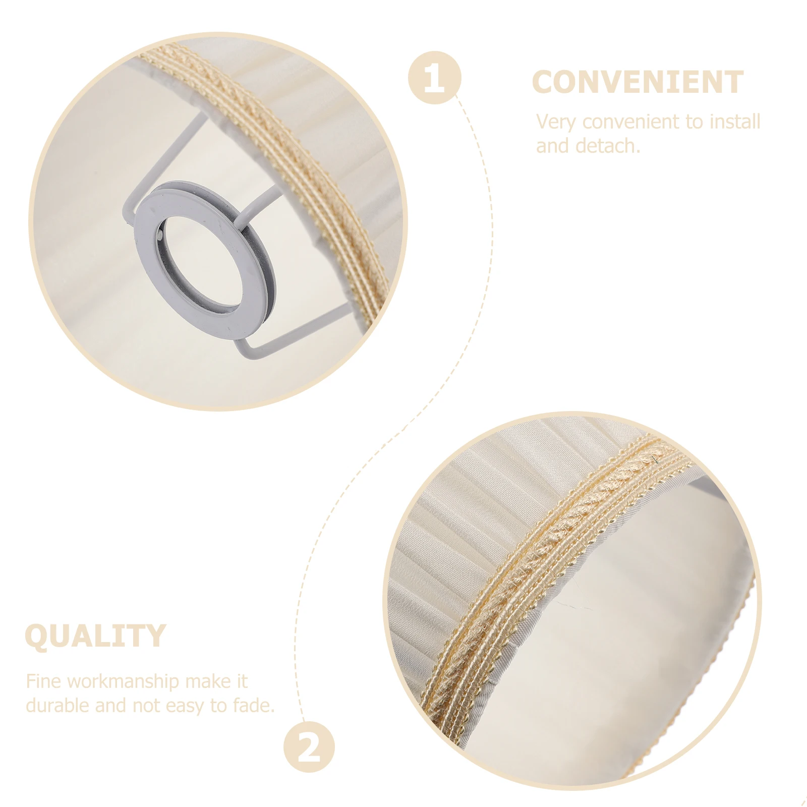 

1 pc Cloth Lampshade Crystal Ceiling Light Wall Lamp Shade Durable Metal Frame Dust Insect Protection Home Decor Lighting