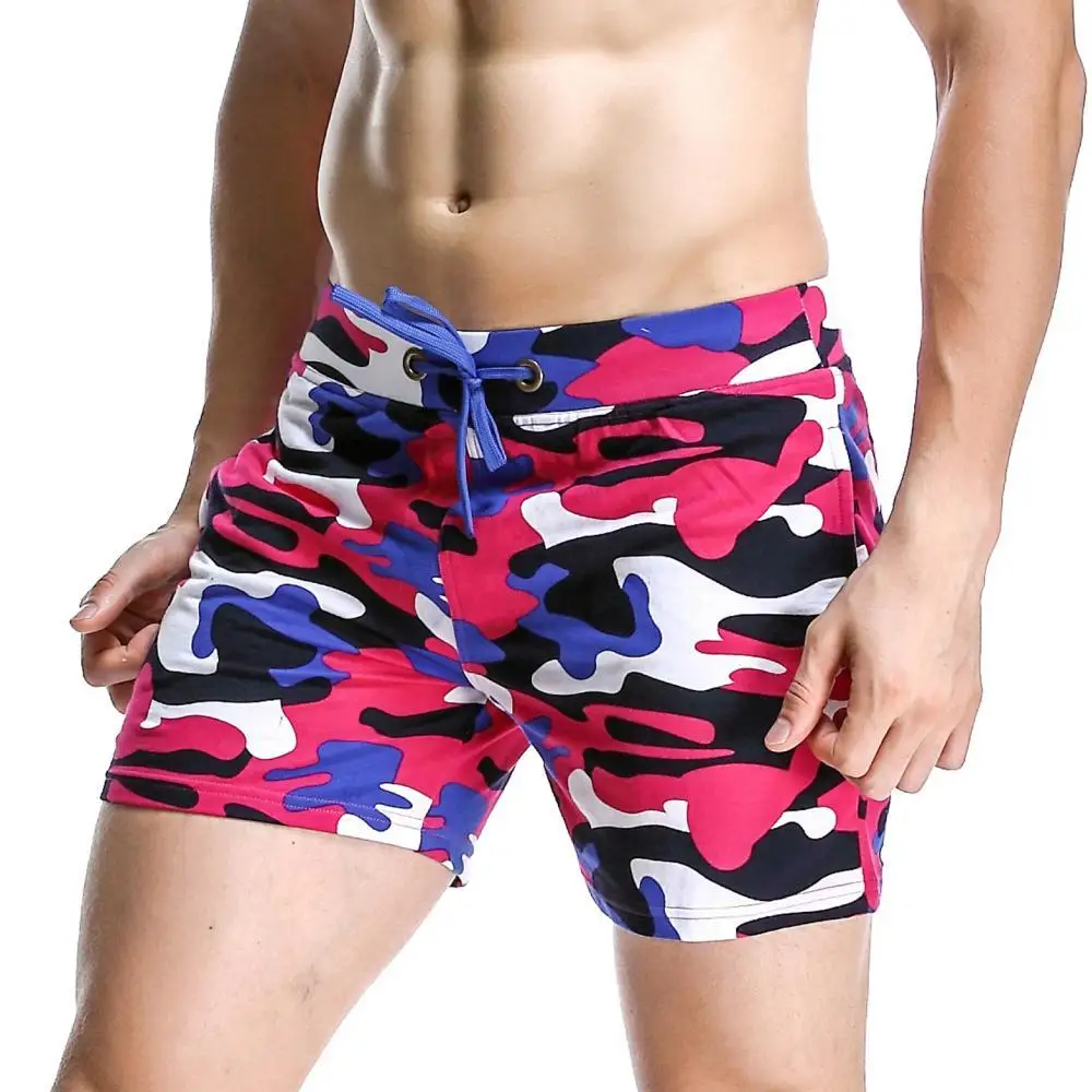 SEOBEAN Mens Casual Shorts Cotton Camo Sweatpants Short Summer Hot Fitness Jogger Shorts Men Gym Shorts