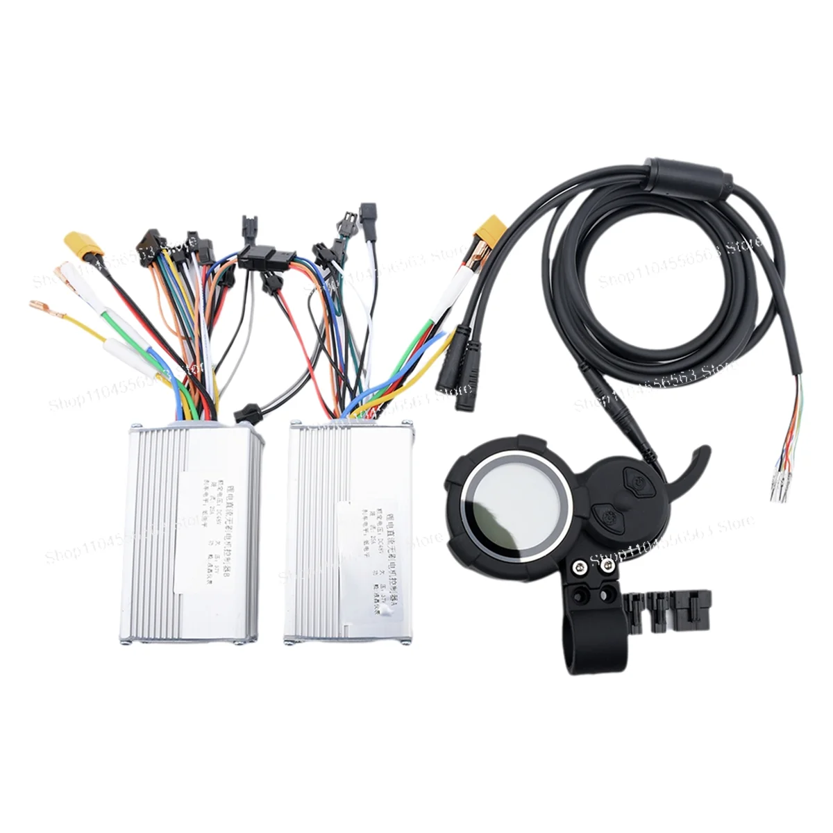 A89E-48V 25A 1200W JP Brushless DC Motor+Meter Display Screen, Electric Scooter Bike Controller Dual Drive Motor Controller