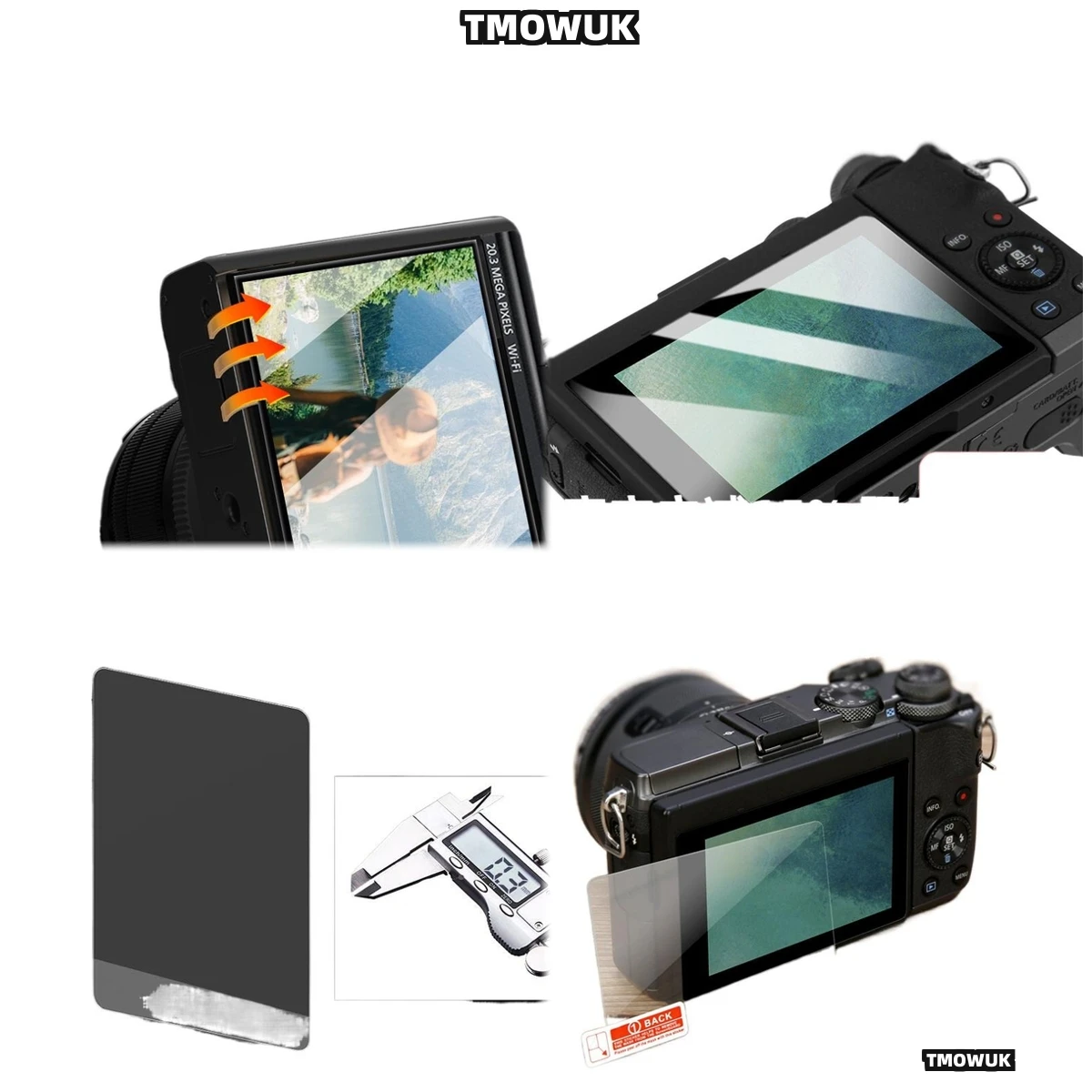 

For RX100M2 RX100M3 RX100M4 RX100M5 RX100M7 RX1, Seamless 9H Glass Fit, Superior Display Safeguard