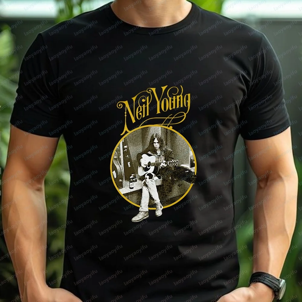 New Style Tops and T-shirts - Neil Young Short-sleeved Men's and Women's Fashionable and Comfortable T-shirts
