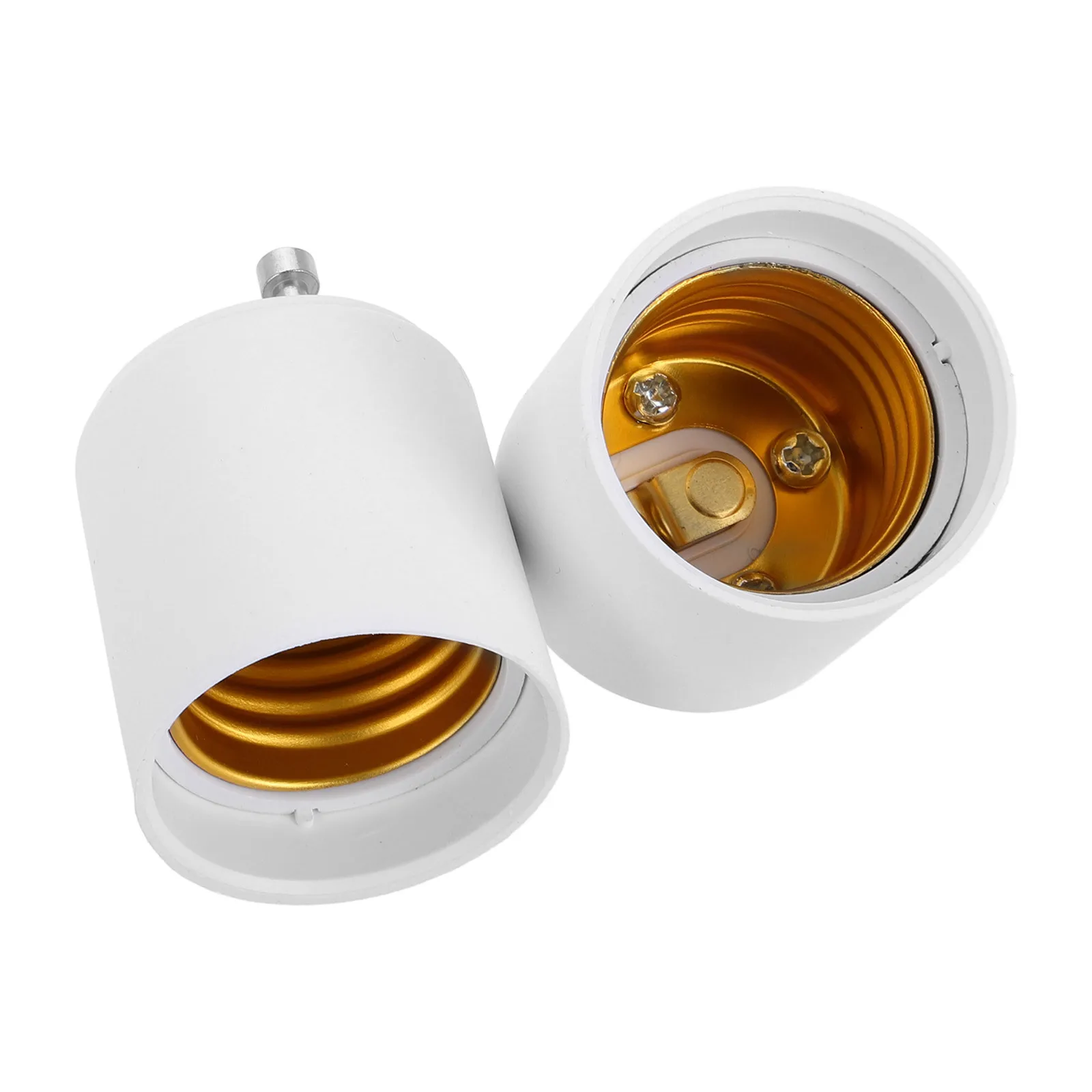 

2pcs Bulb Socket Adapter Converter Indoor Light Fixture Easy Install Lamp Base Conversion Home Lighting Solution Lighting