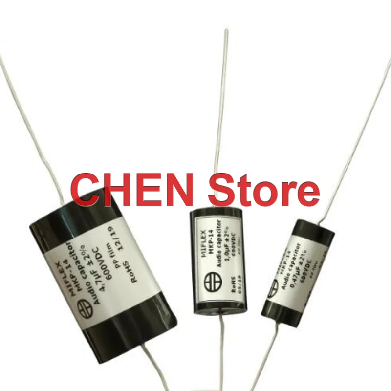 2PCS/lot Poland MIFLEX MKP-14 600V 0.1UF-47UF 2% Axial capacitor Copper Foil Oil-Immersed Paper Tube Capacitor Free Shipping