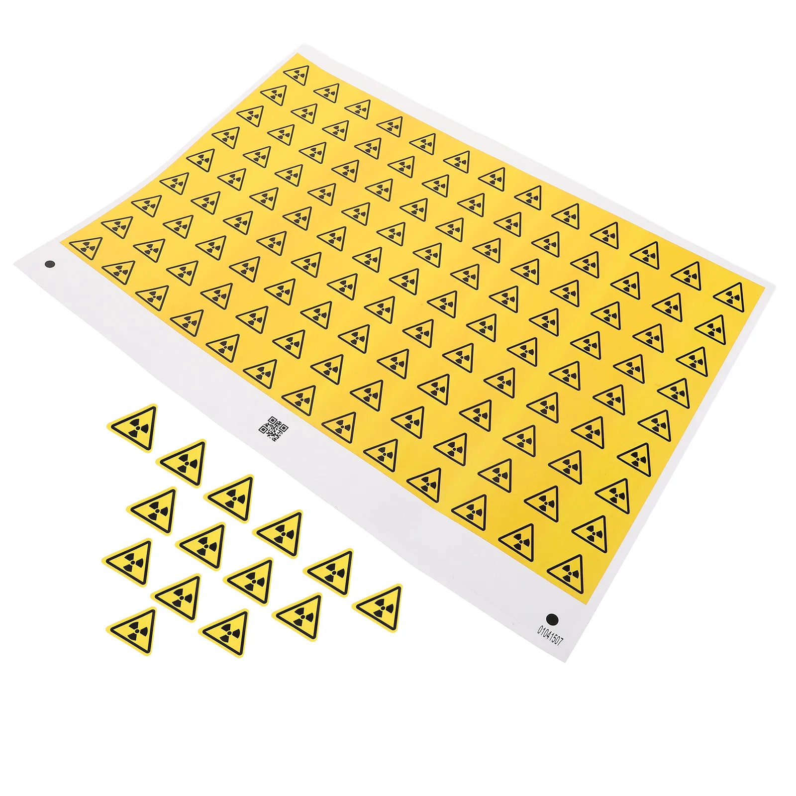 290 pcs Safety Warning Sign Halloween Christmas New Year Electric Hazard Sticker Stickers Lab Technician Radiation
